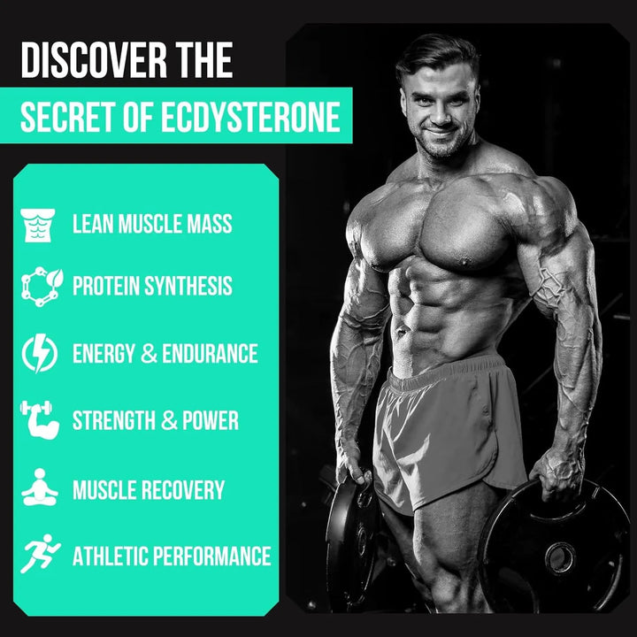 Beta Ecdysterone 1200 Mg Pureza 98% Aumento Masa Muscular Re - Imagen 4