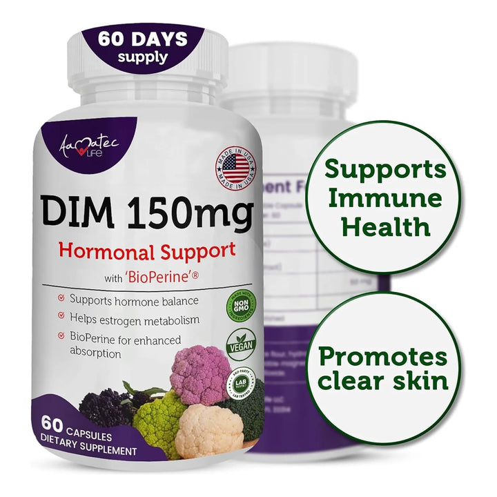 Complejo Dim 150 Mg Bioperine Equilibrio Hormonal Cápsulas P - Imagen 5