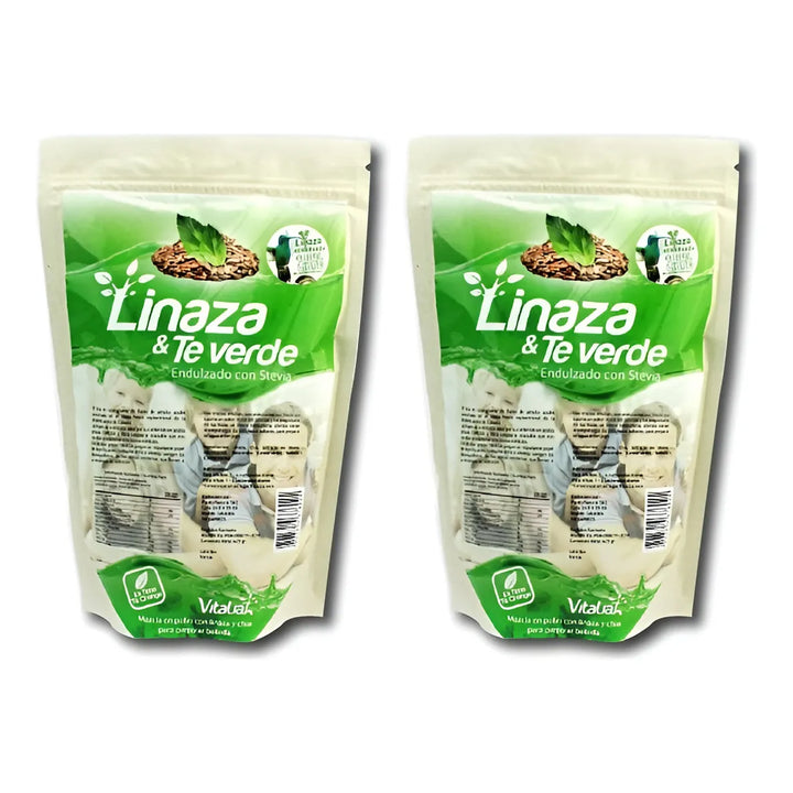 Kit X2 Linaza Vitaliah Con Té Verde Y Stevia 425g - Imagen 1