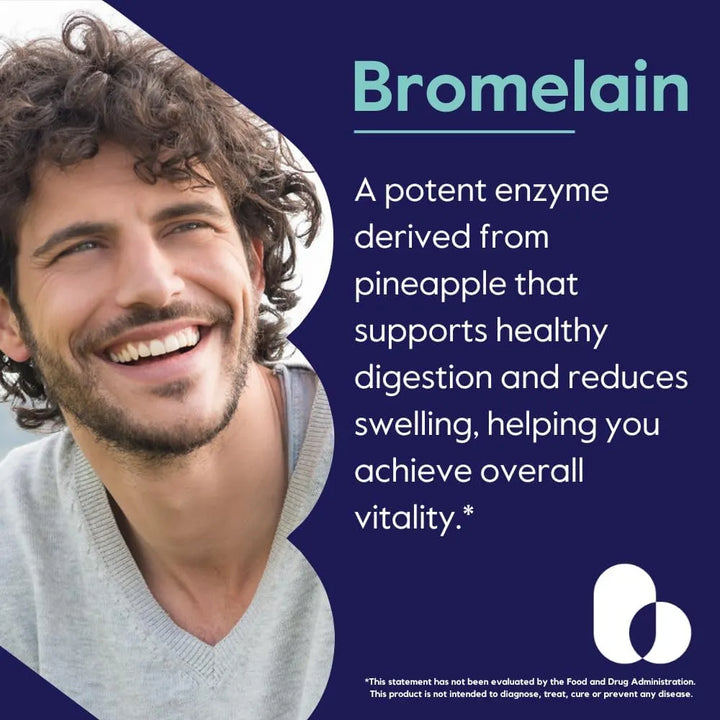 Bromelina 500 Mg 2400 Gdu Por Gramo 120 Cápsulas Sin Esteara - Imagen 4