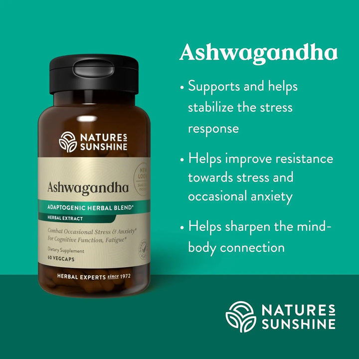 Ashwagandha 60 Cápsulas Vegetales Para Bienestar Y Energía N - Imagen 4