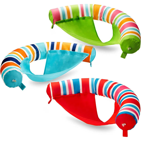 Sillas Inflables Sloosh 3 Paquetes Flotadores Piscina Verano Diversion