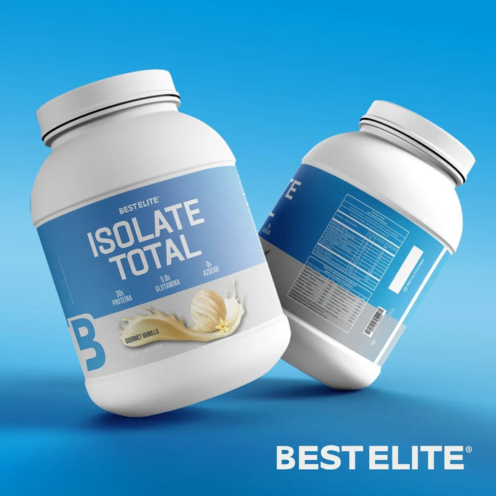 Proteina Isolate Total 10 Libras De Best Elite 10lb 10 Lb Gourmet Vainilla Iso 100 % - Imagen 2