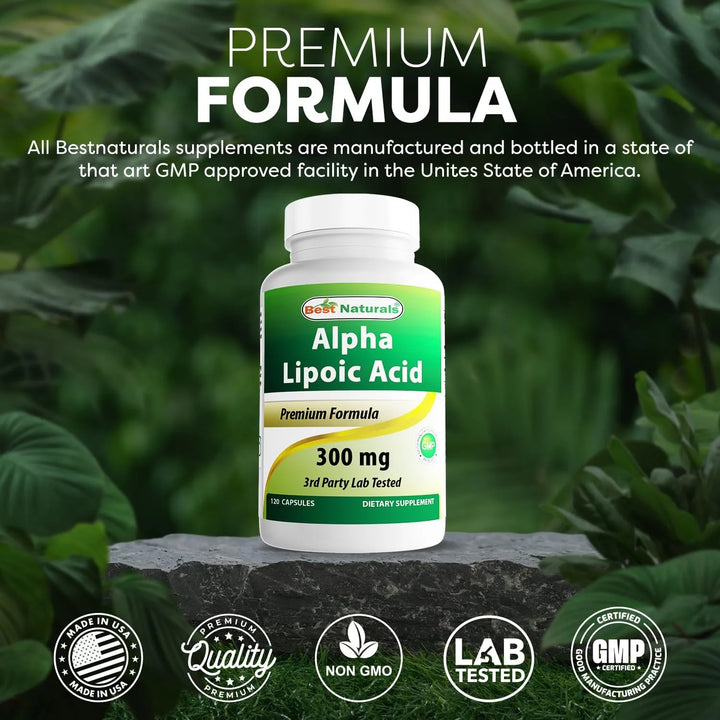 Ácido Alfa Lipoico 300 Mg 120 Cápsulas Paquete Triple - Imagen 5
