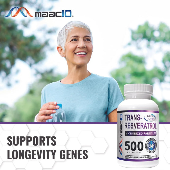 Trans Resveratrol 500 Mg 3 Paquetes Farmacéutico Micronizado - Imagen 7