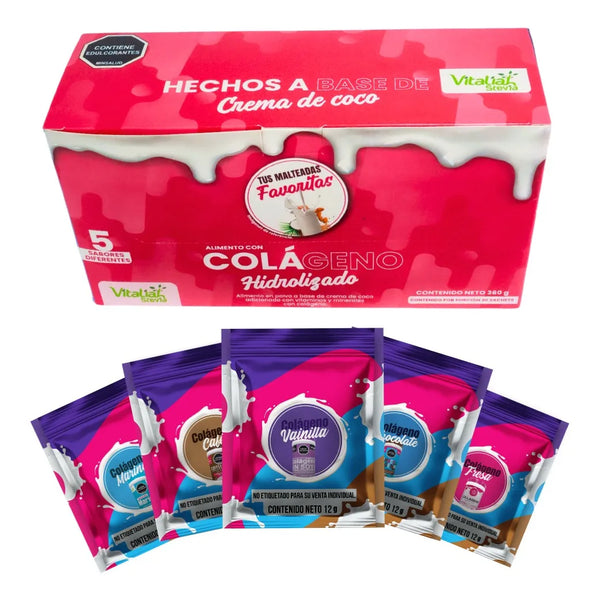 Colágeno Hidrolizado Vitaliah Caja X30 Sachets 5 Sabores - Imagen 1