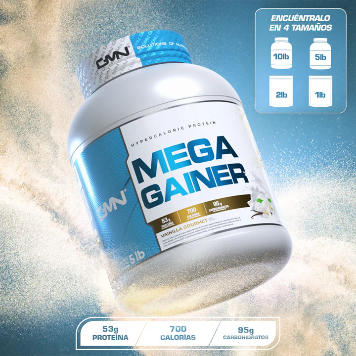 Proteína Sin Azúcar (10 Lb) Mega Gainer Gmn Vainilla Gourmet - Imagen 2