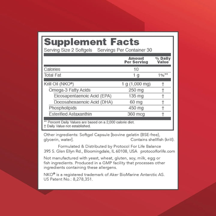 Aceite De Krill 500 Mg Dha Epa Astaxantina Soporte Corazón C - Imagen 2