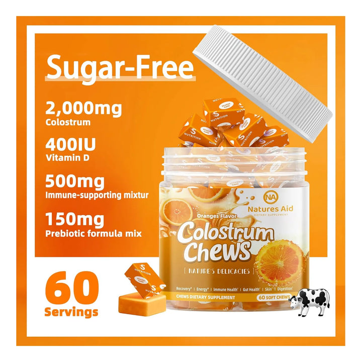 Calostro Masticable Con Probióticos Para Salud Intestinal Ap - Imagen 4