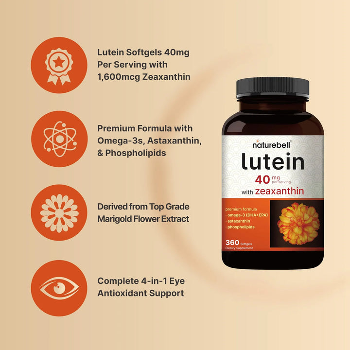 Cápsulas Blandas De Luteína Y Zeaxantina 40 Mg 1,6 Mg Omega - Imagen 3
