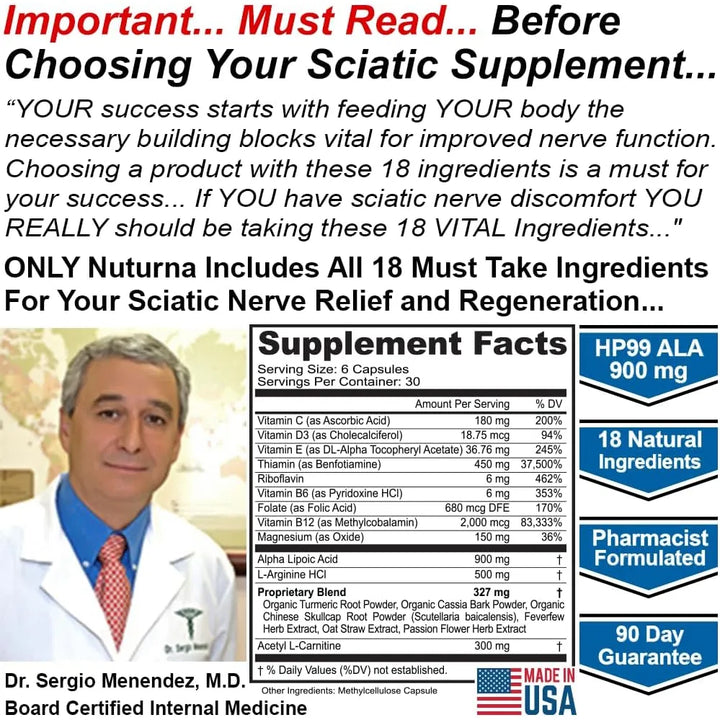 Apoyo Nervio Ciática 900 Mg Ácido Alfa Lipoico Hp-99 Fuerte - Imagen 4