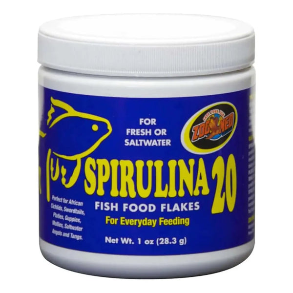 Alimento En Copos Para Acuarios 20 Gramos Con Espirulina - Imagen 1
