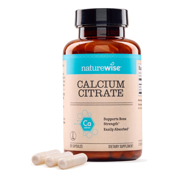 Cápsulas De Citrato De Calcio 500 Mg Vegano Salud Ósea Fácil Absorción