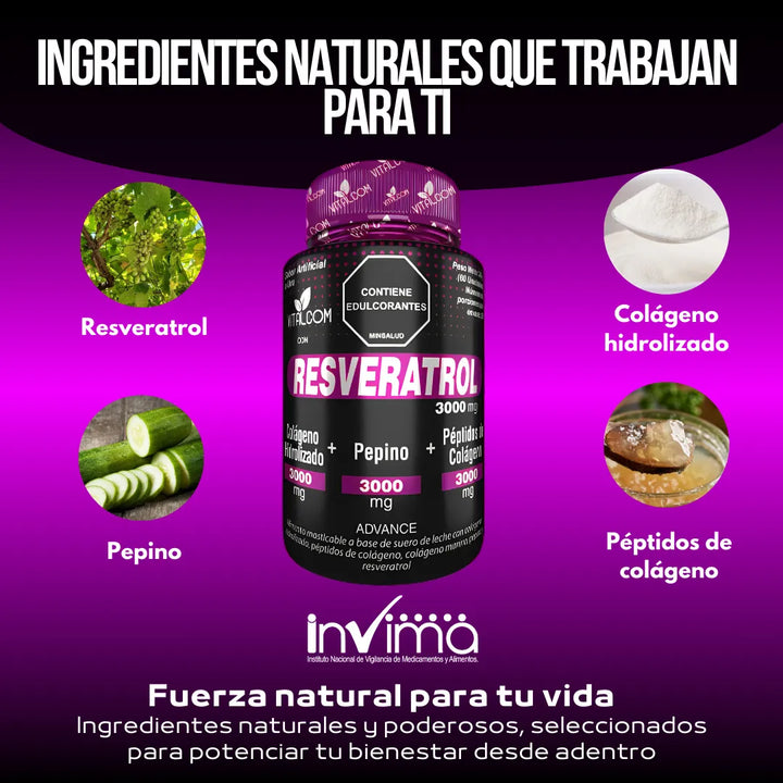 Resveratrol Puro Original X2 Natural - Imagen 5