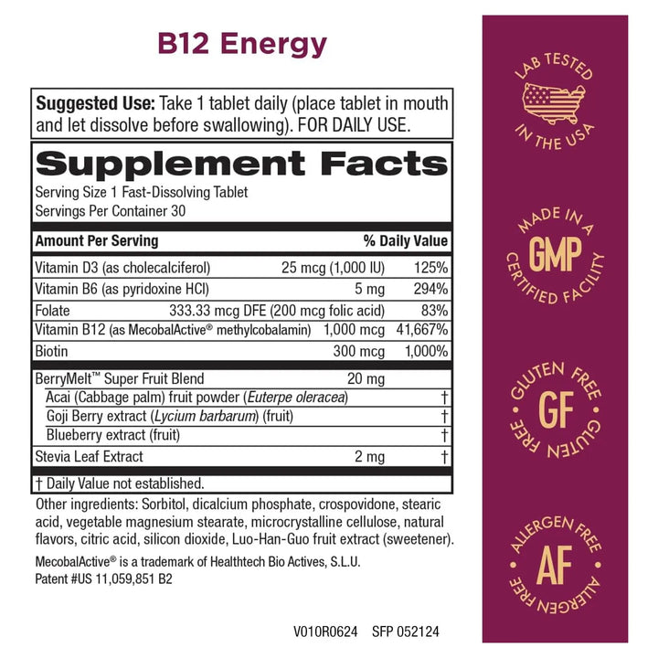 Energizante De Limonada Con B-12 Y Superfrutas Mecobalamina - Imagen 2