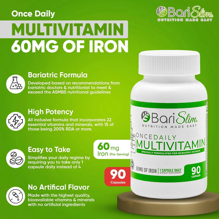 Cápsulas Multivitamínicas Bariátricas Diarias Con 60 Mg De H - Imagen 3