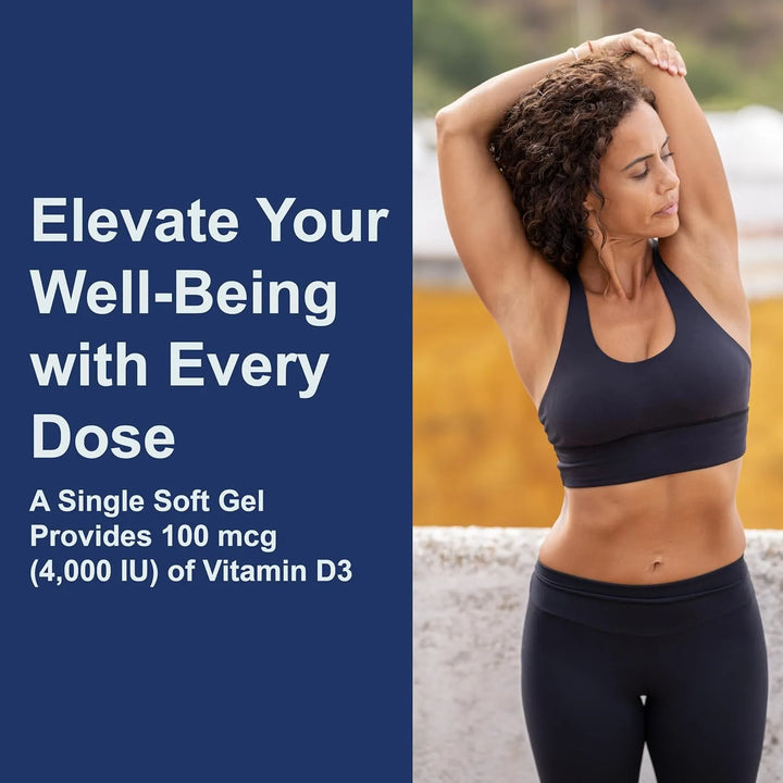 Vitamina D3 4000 Ui 100 Mcg Cápsulas Para Salud Ósea E Inmun - Imagen 5
