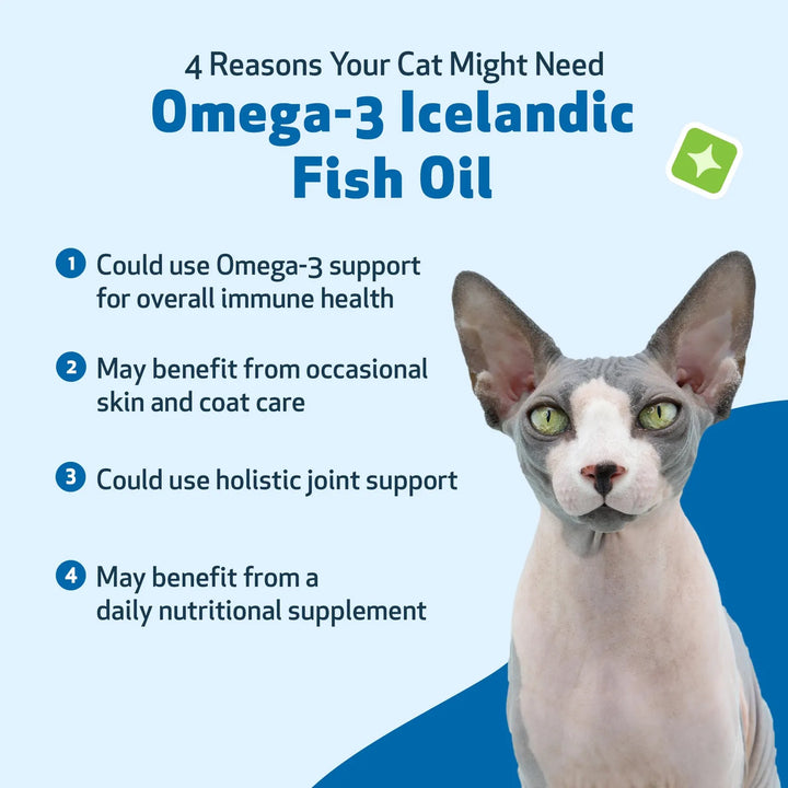 Aceite De Pescado Islandés Omega 3 Para Gatos Captura Natura - Imagen 3