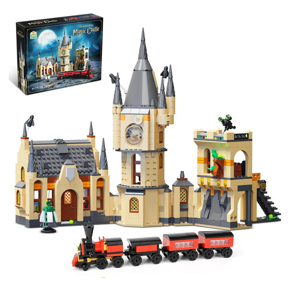 Juego De Construcción Castillo Iluminado Harry Potter 868 Piezas Compatible Lego