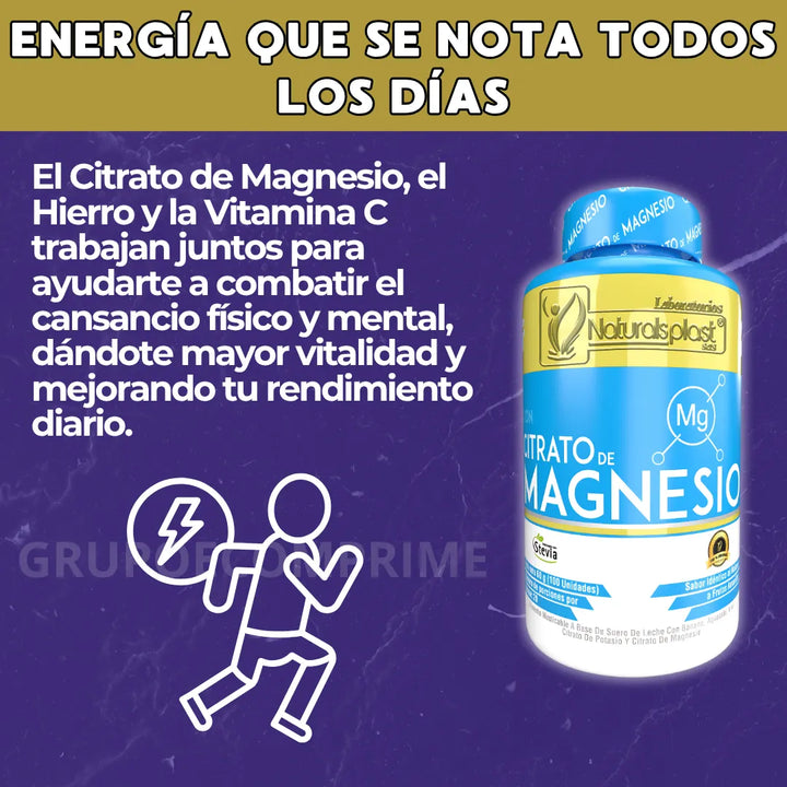 Citrato Magnesio Capsulas X100 Natural - Imagen 3