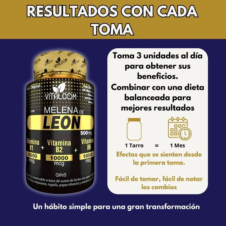 Melena De Leon Capsulas Natural - Imagen 8