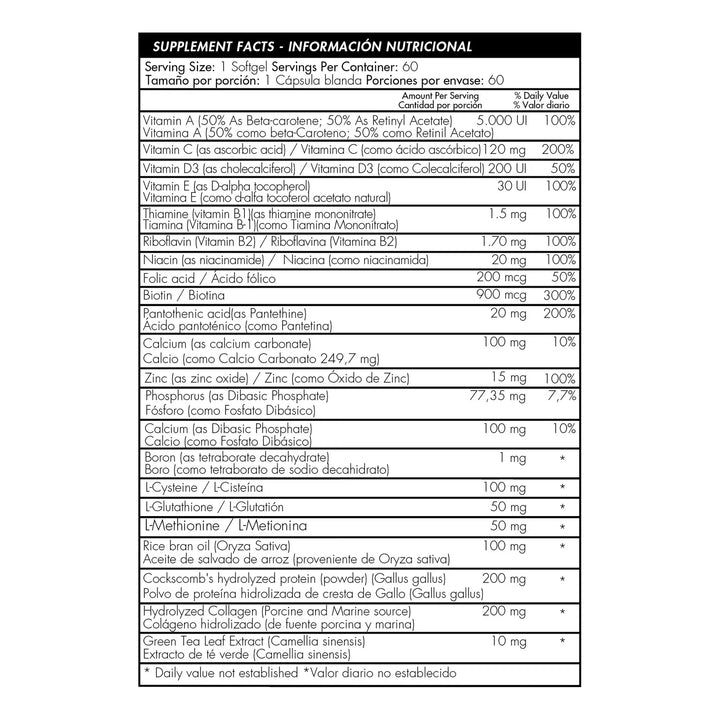 Colageno + Biotina X60 Cap - Ha Colageno Biotina Complex - Imagen 2