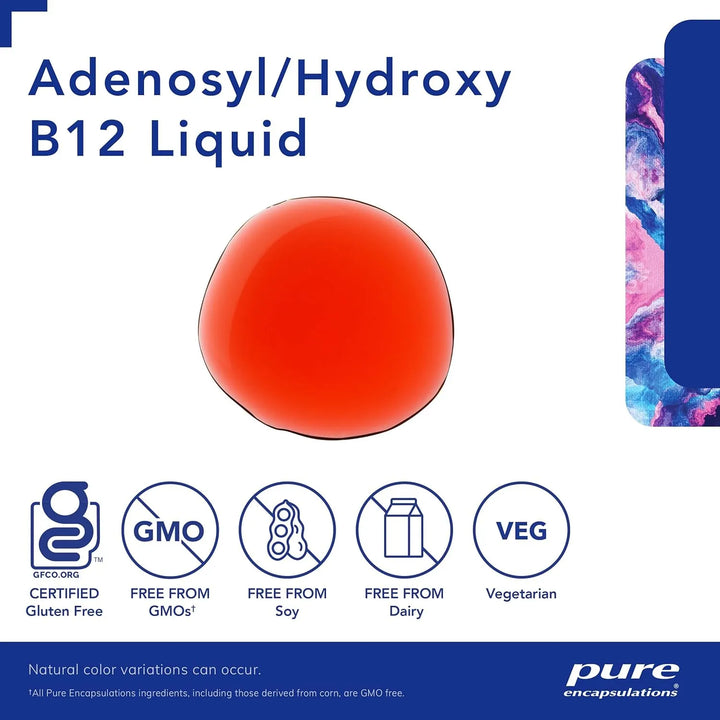 Adenosyl Hydroxy B12 Líquido 30 Ml Apoyo Energético Y Salud - Imagen 3