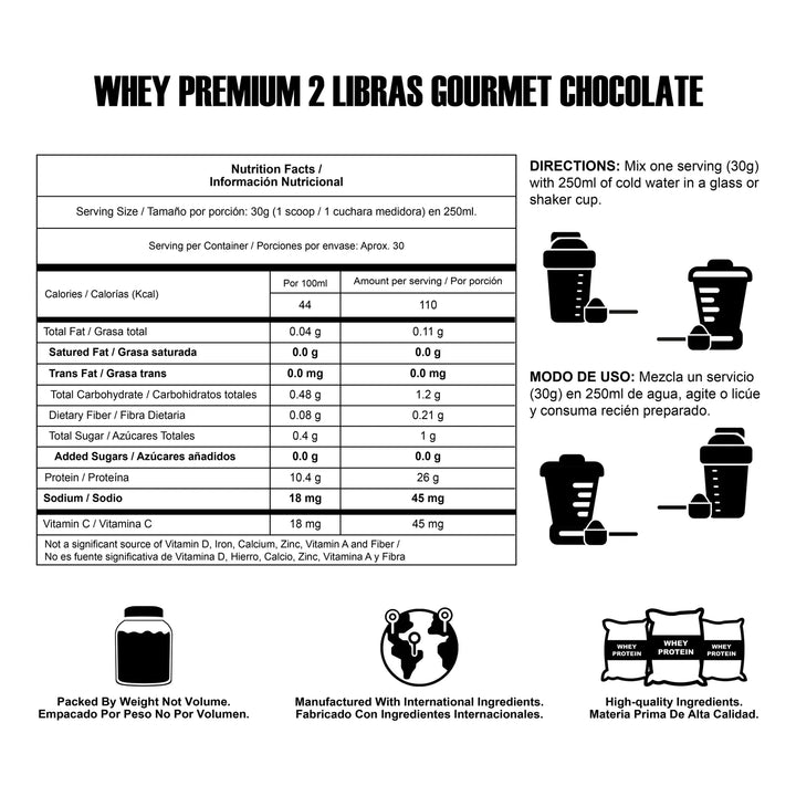 Proteina 100% Whey Premium 2 Libras Egp Elite Gold Pure 2lb Lb Smart Standard Nutrition - Imagen 2