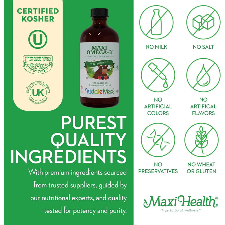 Aceite De Pescado Líquido Omega 3 Para Niños Dha Y Epa Sabor - Imagen 5