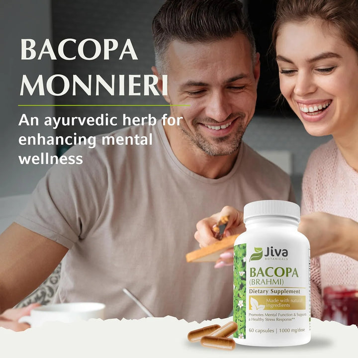 Cápsulas De Bacopa Monnieri 300 Mg Extracto Orgánico Para Co - Imagen 4