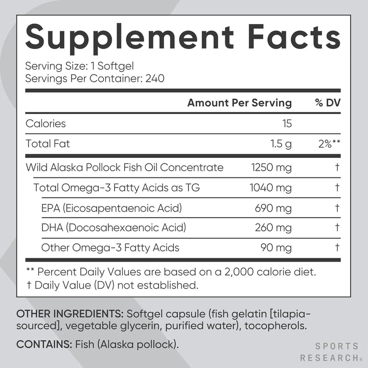 Aceite De Pescado Omega 3 Triple Fuerza Epa Dha Ácidos Graso - Imagen 6