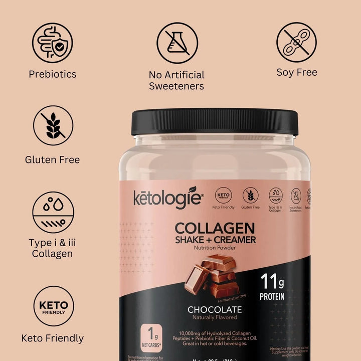 Batido Keto De Chocolate Con Aceite De Coco Y Péptidos De Co - Imagen 2