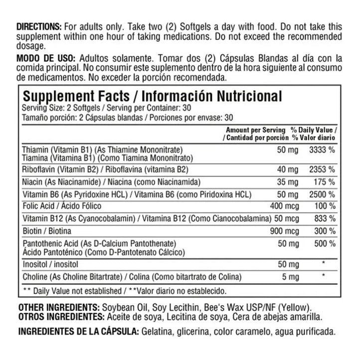 Vitamina B Complex B Complete - Imagen 2