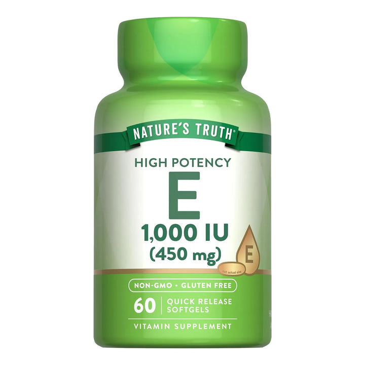 Cápsulas Suaves Vitamina E 1000 Ui 60 Unidades Alta Potencia - Imagen 1
