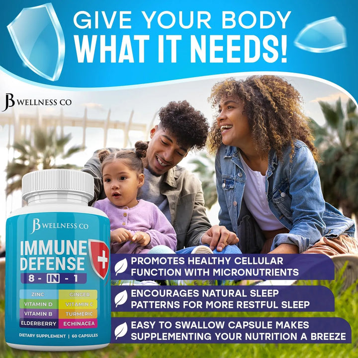 Cápsulas Apoyo Inmunológico 8 En 1 Zinc Vitamina D3 125 Mcg - Imagen 4