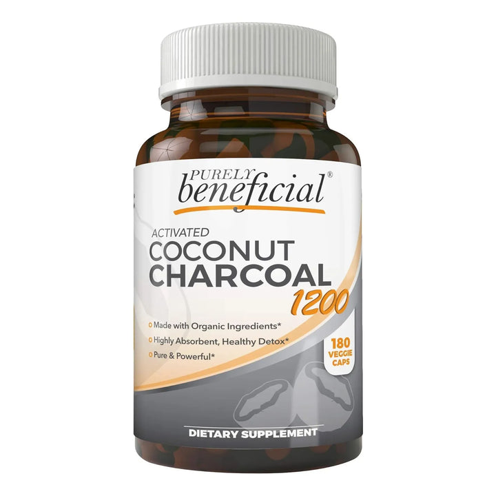 Carbón De Coco Activado 1200 Mg 180 Cápsulas Para Bienestar - Imagen 4