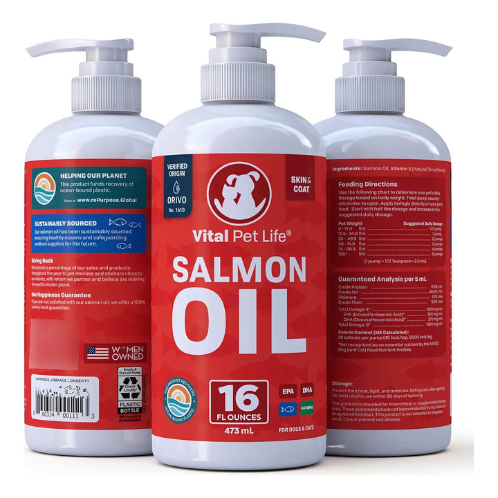 Aceite De Salmón Natural Para Mascotas Omega 3 Epa Dha Salud - Imagen 2