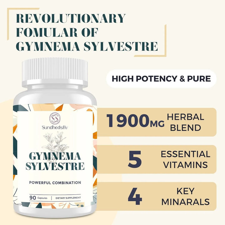 Cápsulas De 2100 Mg Con 16 Beneficios Gymnema Sylvestre Berb - Imagen 4