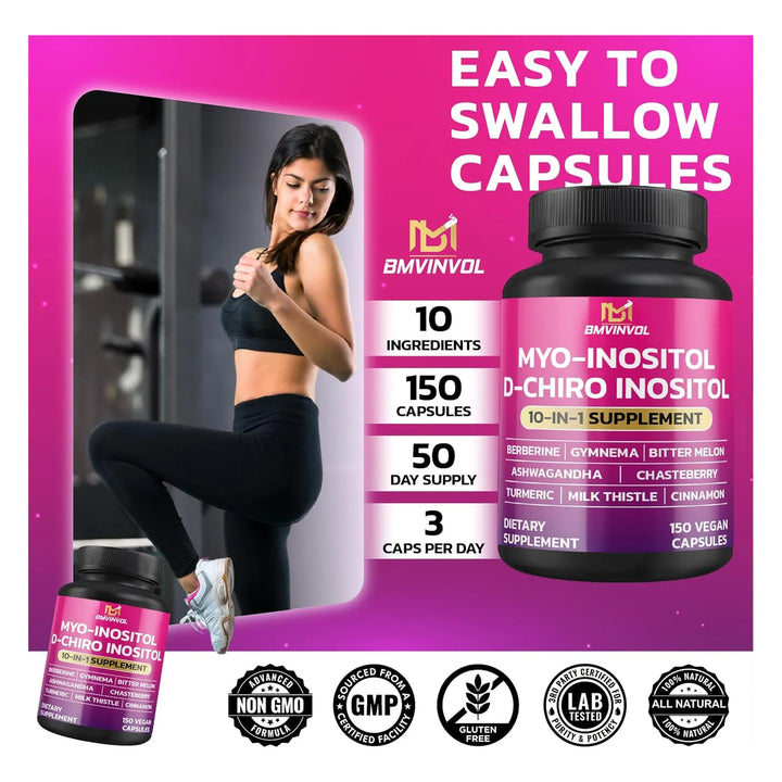 Inositol Myo D-chiro 40 A 1 Berberina Canela Ashwagandha 150 - Imagen 6
