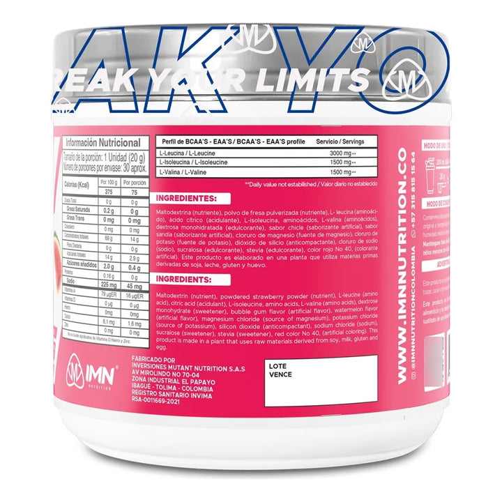 Aminoacidos Bcaa,s 600g  - Imagen 2