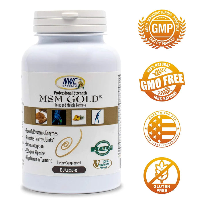 Cápsulas Msm Gold Antioxidantes Para Articulaciones Y Múscul - Imagen 3