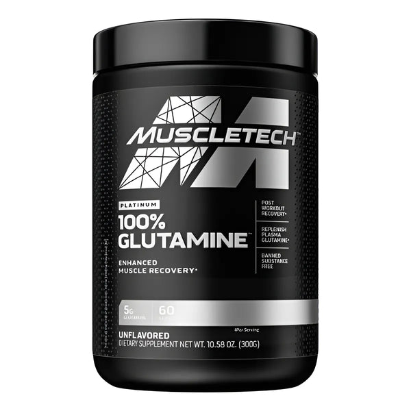 Glutamina Platinum Muscletech 300g Glutamine Pura - Imagen 1