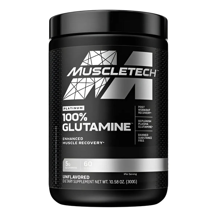 Glutamina Platinum Muscletech 300g Glutamine Pura - Imagen 1