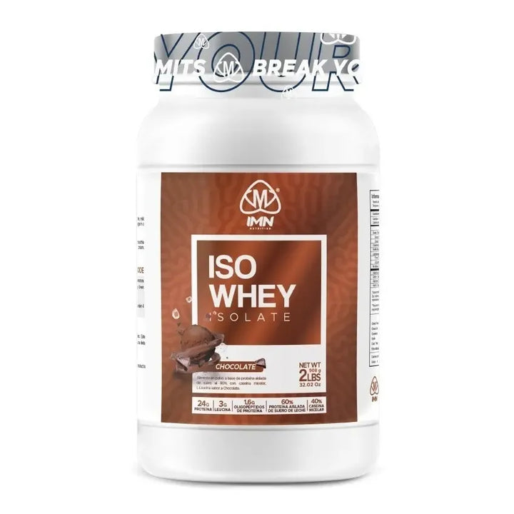 Proteina Iso Whey Isolate 2 Libras Sabor Chocolate IMN Nutrition 30 Po ...