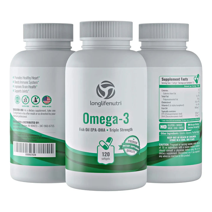 Aceite De Pescado Omega 3 1000 Mg 120 Cápsulas Blandas Altos - Imagen 6