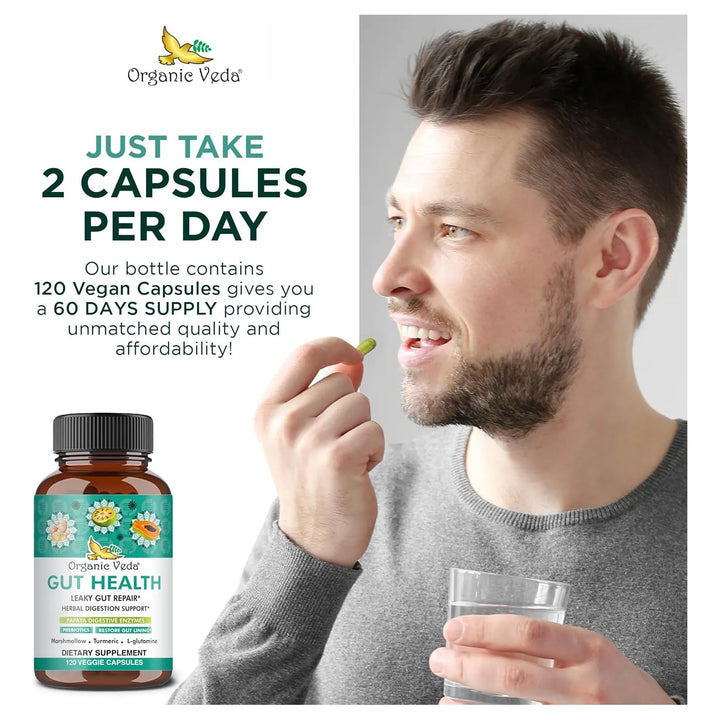 Cápsulas Orgánicas Para Salud Intestinal Con Enzimas Digesti - Imagen 5