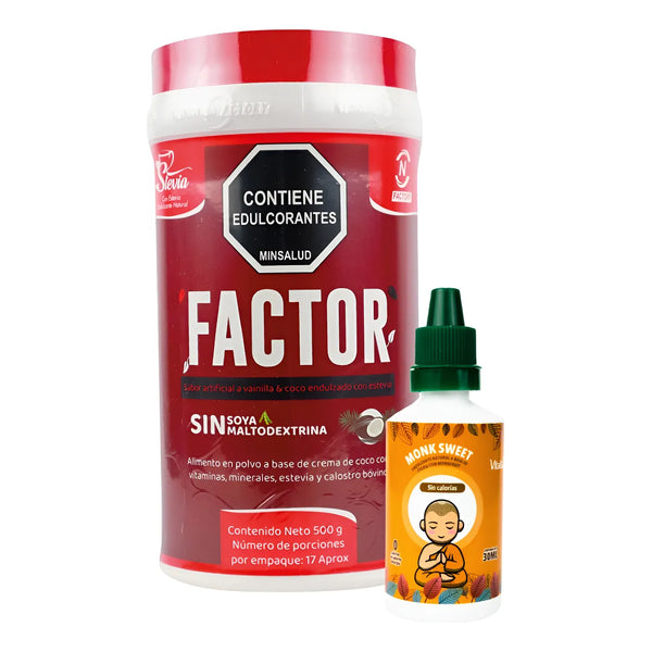 Factor Nutrition Factory + Gotero Endulzante Monk - Imagen 1