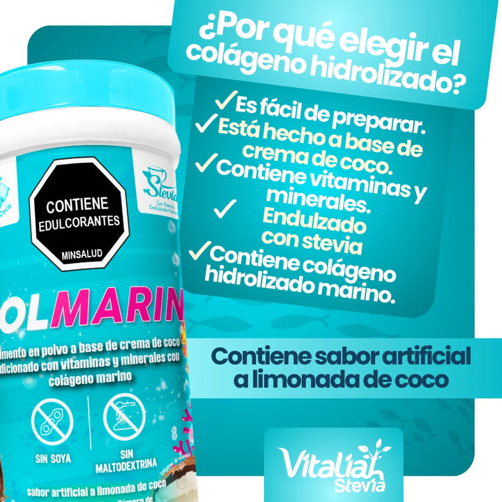 Colágeno Hidrolizado Marino Vitaliah 700g - Imagen 3