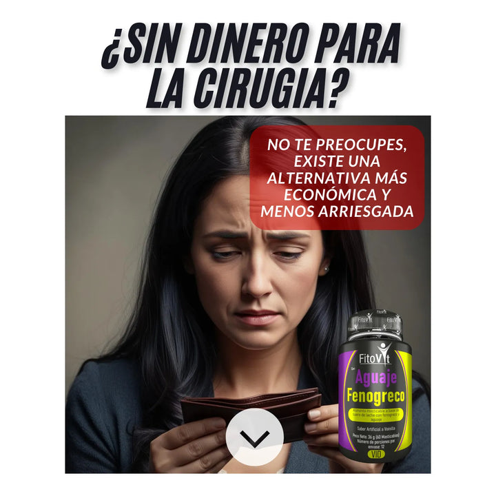 Aguaje Fenogreco Con Magnesio Y Potasio Para Equilibrio Hormonal, Firmeza De Busto Y Glúteos, Salud Ósea, Energía Y Bienestar General Vainilla - Imagen 5