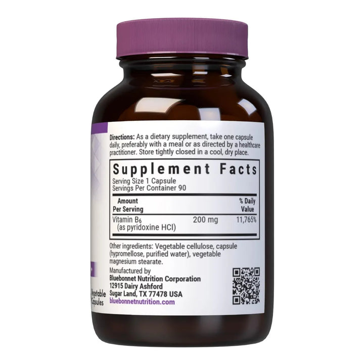 Cápsulas Vegetales Vitamina B6 200 Mg Salud Cardiovascular S - Imagen 2